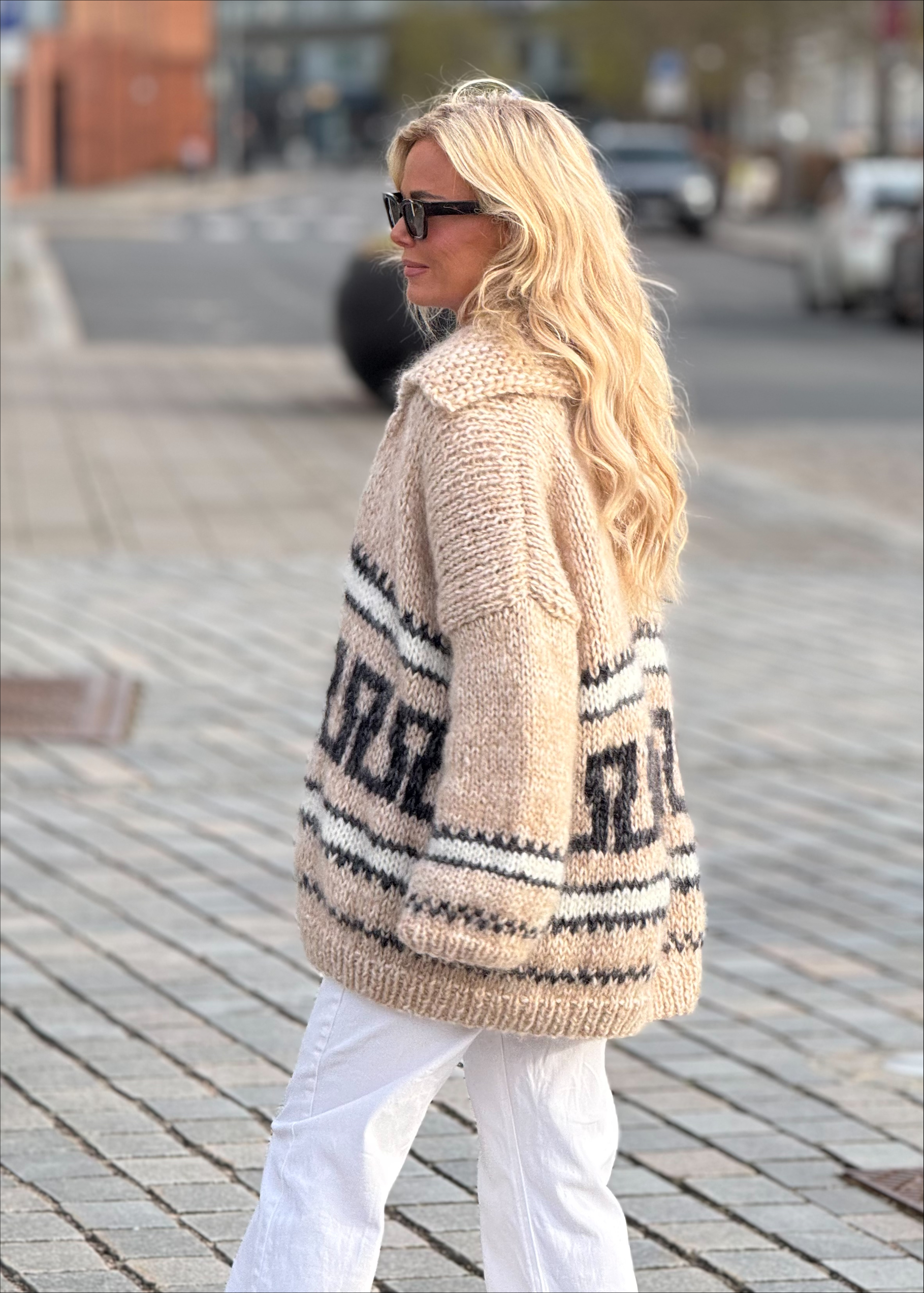 processed-8D0C8631-3F0C-4799-9C92-3B5877D03A0D WOODY cardigan - lys beige - Bilde 3