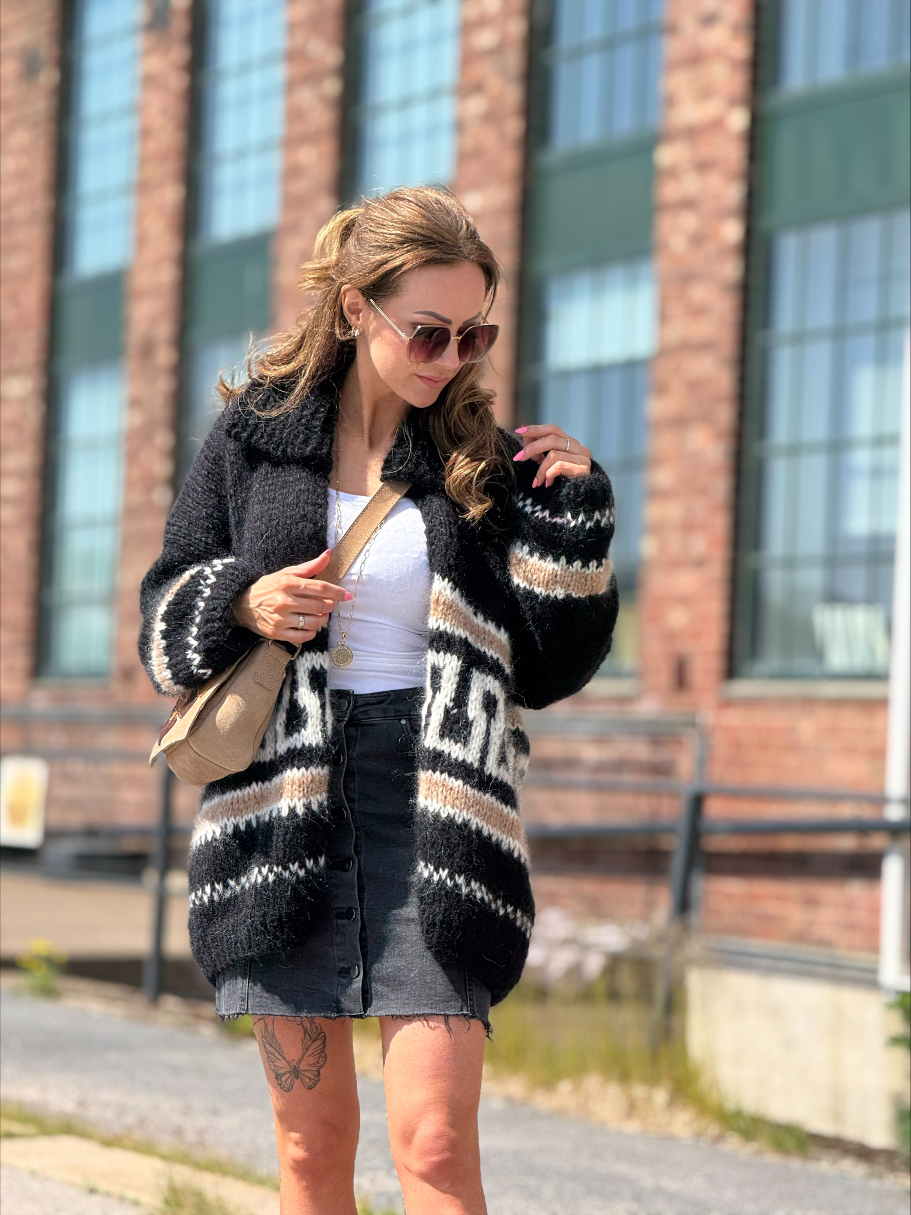 processed-AD797982-076B-4D4C-948A-2D558A3BCB98 WOODY cardigan - sort - Bilde 4